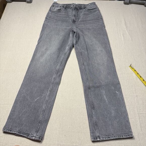 Abercrombie & Fitch Sz 29/8 R The ‘90s Straight Ultra High Rise Jeans Curve Love - Picture 2 of 8